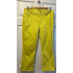 Cabi Style 6286  Kick Back Kick Flare in Bright Yellow, Size 6